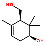 2-CYCLOHEXENE-1-METHANOL, 5-HYDROXY-2,6,6-TRIMETHYL-, (1R,5S)-