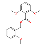 BENZOIC ACID, 2,6-DIMETHOXY-, (2-METHOXYPHENYL)METHYL ESTER