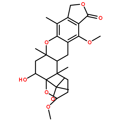 (3S,5aR,6R,7aS,14aR,14bR)-6-hydroxy-3,13-dimethoxy-5,5,7a,9,14b-pentamethyl-2,3,7,7a,10,14,14a,14b-octahydro-6H-3,5a-epoxyfuro[3,4-i]oxepino[4,3-a]xanthen-12(1H,5H)-one