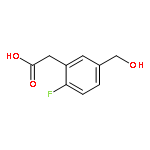 BENZENEACETIC ACID, 2-FLUORO-5-(HYDROXYMETHYL)-