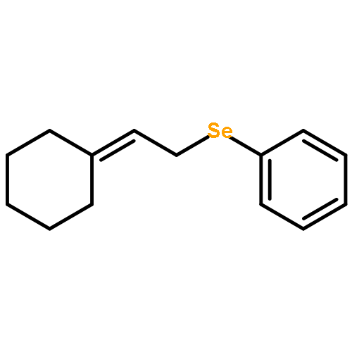 Benzene, [(2-cyclohexylideneethyl)seleno]-