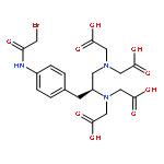 Glycine,N,N'-[(1S)-1-[[4-[(bromoacetyl)amino]phenyl]methyl]-1,2-ethanediyl]bis[N-(carboxymethyl)-(9CI)