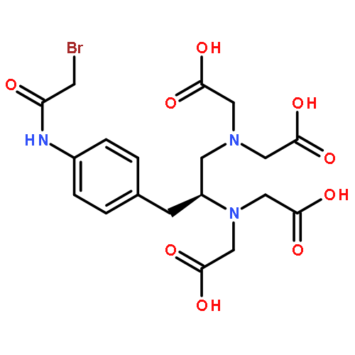 Glycine,N,N'-[(1S)-1-[[4-[(bromoacetyl)amino]phenyl]methyl]-1,2-ethanediyl]bis[N-(carboxymethyl)-(9CI)