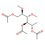 D-Galactitol, 1-deoxy-4,5-di-O-methyl-, triacetate