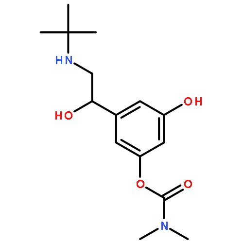 3-[2-(tert-butylamino)-1-hydroxyethyl]-5-hydroxyphenyl dimethylcarbamate