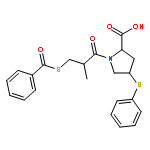 (2s,4s)-1-[(2s)-3-benzoylsulfanyl-2-methylpropanoyl]-4-phenylsulfanylpyrrolidine-2-carboxylic Acid