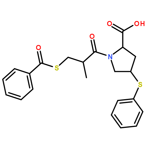 (2s,4s)-1-[(2s)-3-benzoylsulfanyl-2-methylpropanoyl]-4-phenylsulfanylpyrrolidine-2-carboxylic Acid