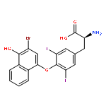 TYROSINE, O-(3-BROMO-4-HYDROXY-1-NAPHTHALENYL)-3,5-DIIODO-