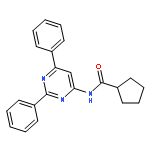 Cyclopentanecarboxamide, N-(2,6-diphenyl-4-pyrimidinyl)-