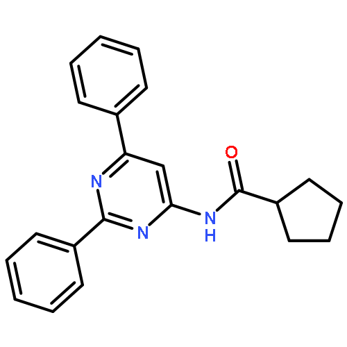 Cyclopentanecarboxamide, N-(2,6-diphenyl-4-pyrimidinyl)-