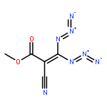 2-Propenoic acid, 3,3-diazido-2-cyano-, methyl ester