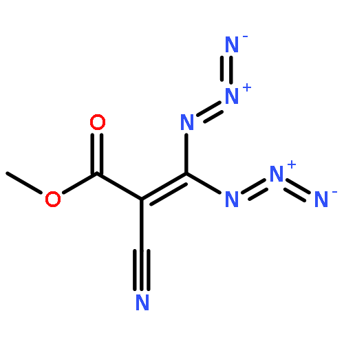 2-Propenoic acid, 3,3-diazido-2-cyano-, methyl ester