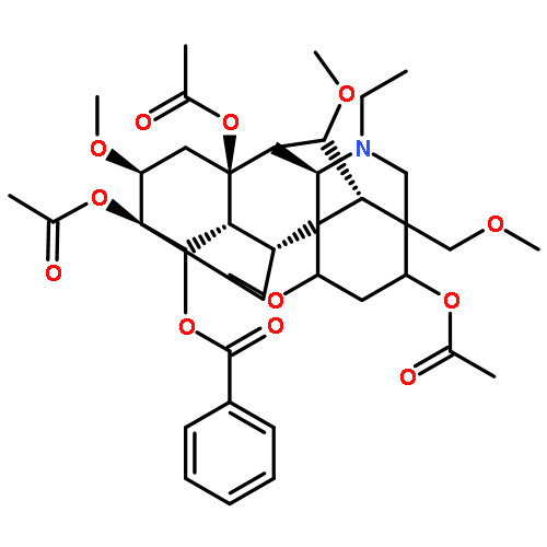 (16beta)-3,8,13-tris(acetyloxy)-20-ethyl-1,6,16-trimethoxy-4-(methoxymethyl)aconitan-14-yl benzoate