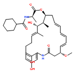 D-Alanine,N-(cyclohexylcarbonyl)-,(5R,6E,8E,10E,13S,14R,15R,16Z)-15,22,24-trihydroxy-5-methoxy-14,16-dimethyl-3-oxo-2-azabicyclo[18.3.1]tetracosa-1(24),6,8,10,16,20,22-heptaen-13-ylester