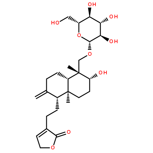 2(5H)-Furanone,3-[2-[(1R,4aS,5R,6R,8aS)-5-[(b-D-glucopyranosyloxy)methyl]decahydro-6-hydroxy-5,8a-dimethyl-2-methylene-1-naphthalenyl]ethyl]-