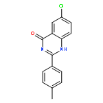 4(1H)-Quinazolinone, 6-chloro-2-(4-methylphenyl)-