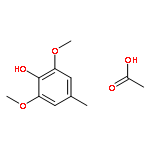 Phenol, 2,6-dimethoxy-4-methyl-, acetate