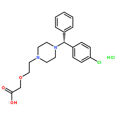 Acetic acid,[2-[4-[(R)-(4-chlorophenyl)phenylmethyl]-1-piperazinyl]ethoxy]-,monohydrochloride