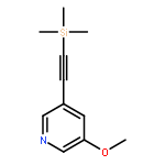 Pyridine, 3-methoxy-5-[(trimethylsilyl)ethynyl]-