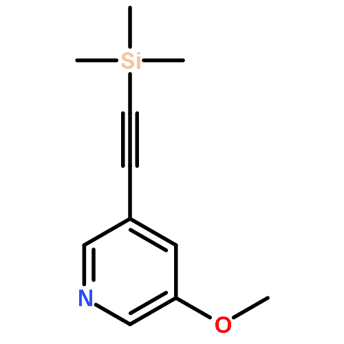 Pyridine, 3-methoxy-5-[(trimethylsilyl)ethynyl]-