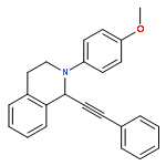 ISOQUINOLINE, 1,2,3,4-TETRAHYDRO-2-(4-METHOXYPHENYL)-1-(PHENYLETHYNYL)-