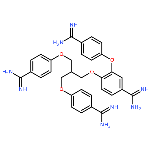 3-(4-CARBAMIMIDOYLPHENOXY)-4-[3-(4-CARBAMIMIDOYLPHENOXY)-2-[(4-CARBAMIMIDOYLPHENOXY)METHYL]PROPOXY]BENZENECARBOXIMIDAMIDE