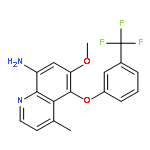 8-Quinolinamine, 6-methoxy-4-methyl-5-[3-(trifluoromethyl)phenoxy]-