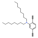 Benzenamine, 2,5-diethynyl-N,N-dioctyl-