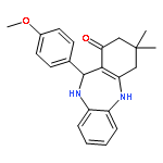 <br>11-(4-Methoxy-phenyl)-3,3-dimethyl-2,3,4,5,10,11-hexahydro-dibenzo[b,e][1,4 ]diazepin-1-one