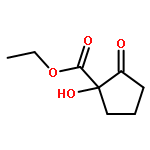 Cyclopentanecarboxylic acid, 1-hydroxy-2-oxo-, ethyl ester