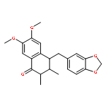 (2R,3S,4R)-6,7-dimethoxy-2,3-dimethyl-4-piperonyl-1-tetralone