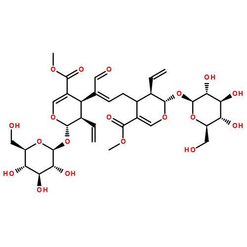 dimethyl (2S,3R,2'S,3'R,4'R)-4,4'-[(2Z)-4-oxobut-2-ene-1,3-diyl]bis[3-ethenyl-2-(beta-D-glucopyranosyloxy)-3,4-dihydro-2H-pyran-5-carboxylate]