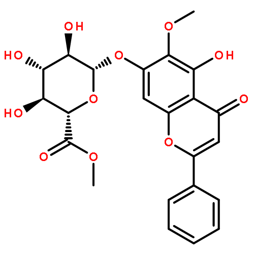 Oroxylin A 7-O-beta-D-glucuronide methyl ester