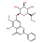 5-hydroxy-6-methoxyflavone-7-O-β-D-glucuronide methyl ester