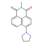 1H-Benz[de]isoquinoline-1,3(2H)-dione, 2-methyl-6-(1-pyrrolidinyl)-