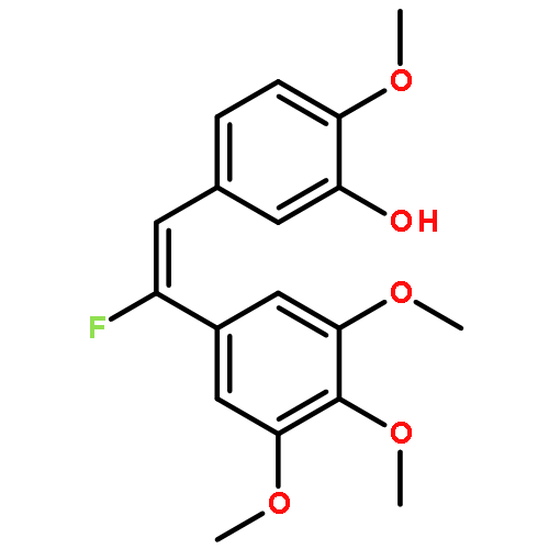 Phenol, 5-[(1E)-2-fluoro-2-(3,4,5-trimethoxyphenyl)ethenyl]-2-methoxy-