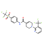 [1(2H),2'-Bipyridine]-4-carboxamide,3,6-dihydro-3'-(trifluoromethyl)-N-[4-[(trifluoromethyl)sulfonyl]phenyl]-