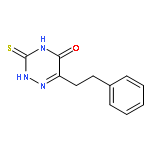 1,2,4-Triazin-5(2H)-one, 3,4-dihydro-6-(2-phenylethyl)-3-thioxo-