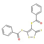 Benzenecarbothioicacid, S,S'-(3-thioxo-3H-1,2-dithiole-4,5-diyl) ester (9CI)