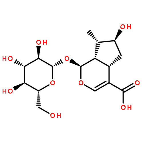 (1S,4aS,6S,7S,7aS)-1-(beta-D-glucopyranosyloxy)-6-hydroxy-7-methyl-1,4a,5,6,7,7a-hexahydrocyclopenta[c]pyran-4-carboxylic acid