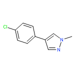 1H-Pyrazole, 4-(4-chlorophenyl)-1-methyl-