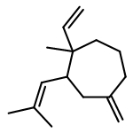 Cycloheptane, 1-ethenyl-1-methyl-4-methylene-2-(2-methyl-1-propenyl)-