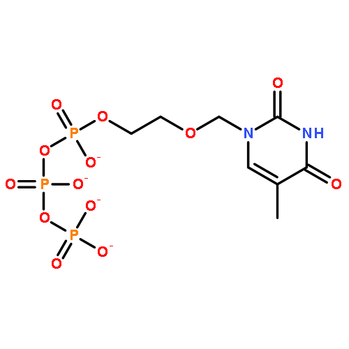 triphosphoric acid, mono[2-[(3,4-dihydro-5-methyl-2,4-dioxo-1(2H)-pyrimidinyl)methoxy]ethyl] ester