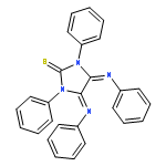 2-IMIDAZOLIDINETHIONE, 1,3-DIPHENYL-4,5-BIS(PHENYLIMINO)-