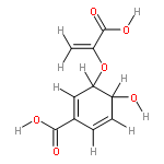 3r-(1-Carboxy-vinyloxy)-4t-hydroxy-3,4-dihydro-benzoesaeure