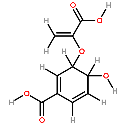 3r-(1-Carboxy-vinyloxy)-4t-hydroxy-3,4-dihydro-benzoesaeure