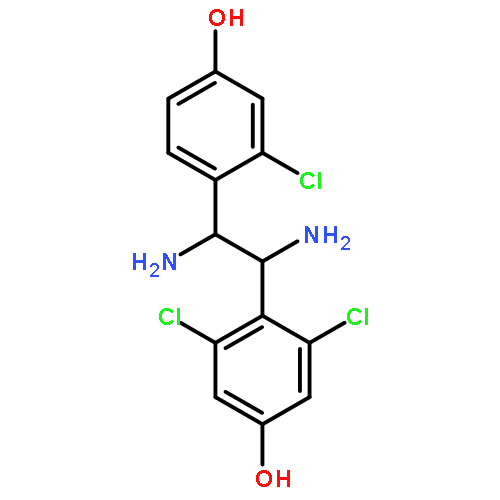 Phenol, 3,5-dichloro-4-[1,2-diamino-2-(2-chloro-4-hydroxyphenyl)ethyl]-