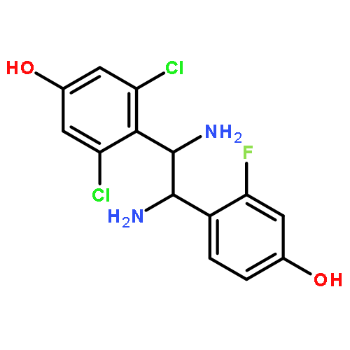 Phenol, 3,5-dichloro-4-[1,2-diamino-2-(2-fluoro-4-hydroxyphenyl)ethyl]-