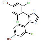 Phenol, 3,5-dichloro-4-[5-(2-fluoro-4-hydroxyphenyl)-1H-imidazol-4-yl]-