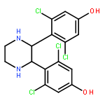 Phenol, 4,4'-(2,3-piperazinediyl)bis[3,5-dichloro-